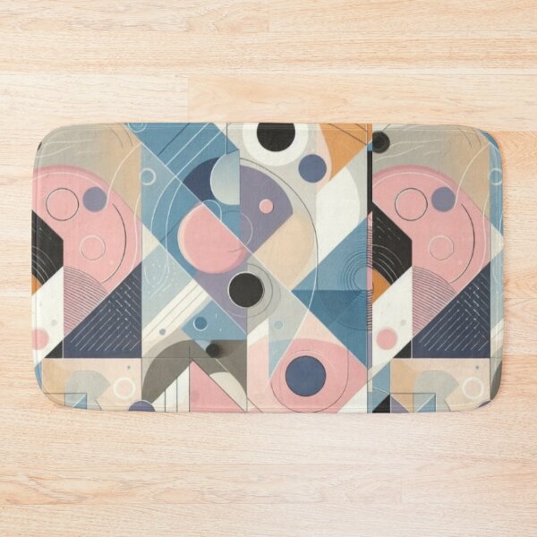 Item preview, Abstract geometric art in modern pastel shades designed and sold by miamoonedits.
