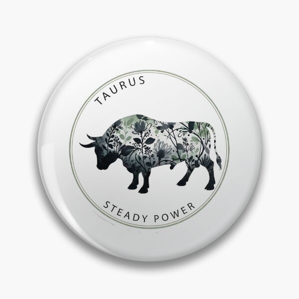 Item preview, Taurus Earth – Steady Power Sticker Sumi-e Ukiyo-e Watersplash ink Art designed and sold by blacksealstudio.