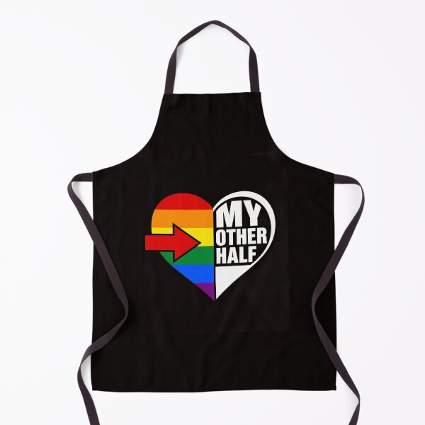 Item preview, My Other Half Gay Couple Rainbow Flag Pride LGBTQ designed and sold by RONALPARAD.