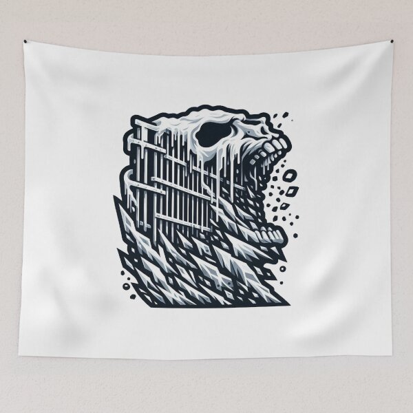 Item preview, Melting ICE Skull Protest Design | Abolish ICE Immigration Justice Art designed and sold by RedVista.