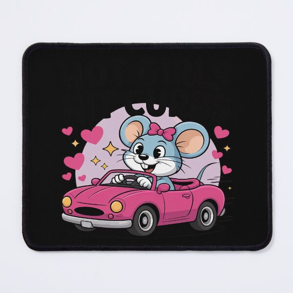Item preview, Hot Girls Hit Curbs Funny Mouse designed and sold by Tatianamiobi.