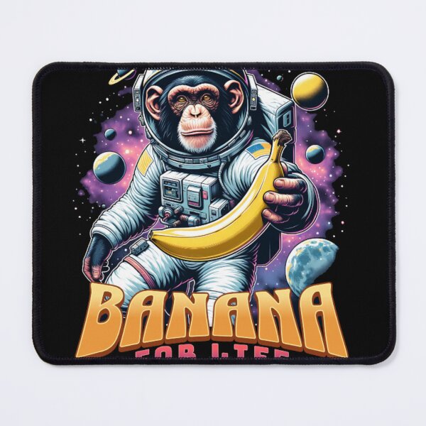 Item preview, Banana For Life Retro Sci-Fi Monkey Astronaut Cosmic Art Print designed and sold by GenZFashion000.
