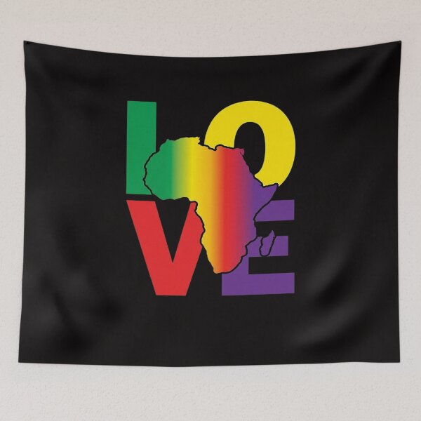 Item preview, Love Black History Month African Love Sign Pan African Flag designed and sold by rutimenta.
