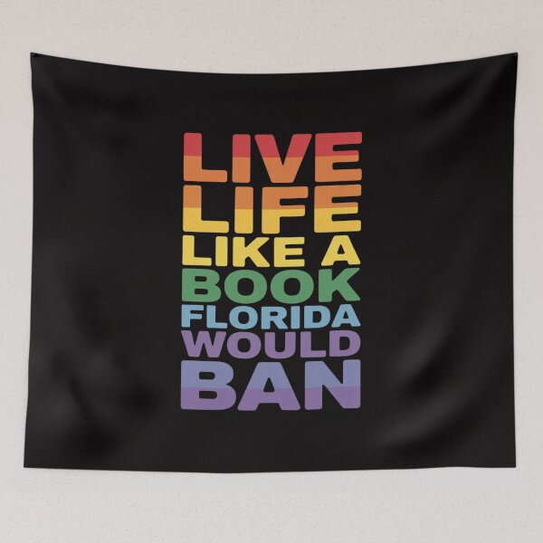 Item preview, Live Like Book in Florida. LGBTQ Rainbow Gift, LGBTQIA Pride designed and sold by rutimenta.