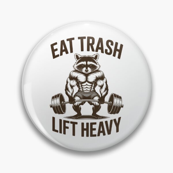 Item preview, Raccoon Gym Weight Training Eat Trash Lift Heavy designed and sold by EllenJast.