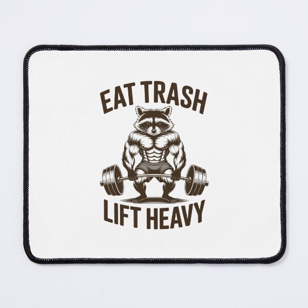 Item preview, Raccoon Gym Weight Training Eat Trash Lift Heavy designed and sold by EllenJast.