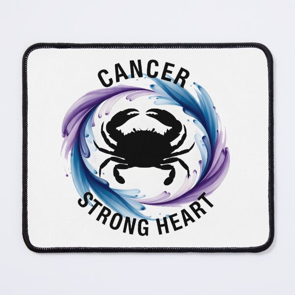 Item preview, Cancer Zodiac – Strong Heart Sticker Sumi-e Ukiyo-e Watersplash ink Art designed and sold by blacksealstudio.