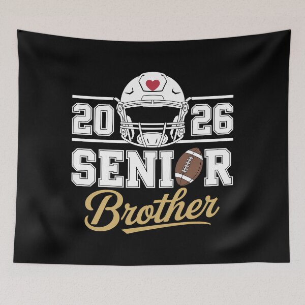 Item preview, Senior Brother Graduation Football Class of 2026 Family designed and sold by EllenJast.