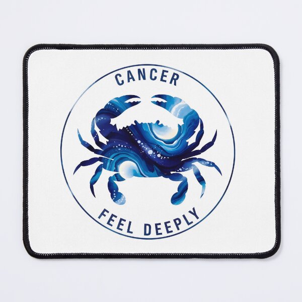 Item preview, Cancer Water – Feel Deeply Sticker Sumi-e Ukiyo-e Watersplash ink Art designed and sold by blacksealstudio.
