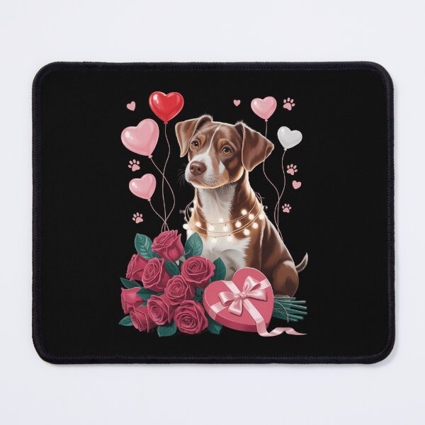 Item preview, Red Heeler Rose Heart Happy Valentine Day Dog designed and sold by IdunayaStore.