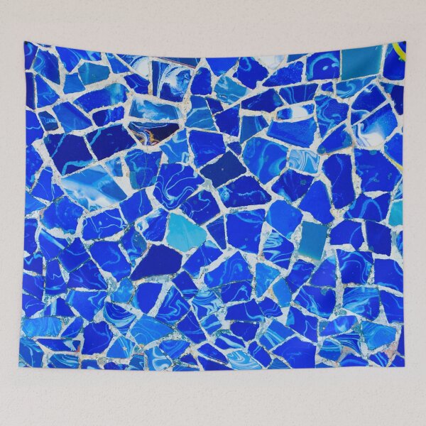 Item preview, Blue Barcelona Mosaic  designed and sold by BeCarpeDiem.