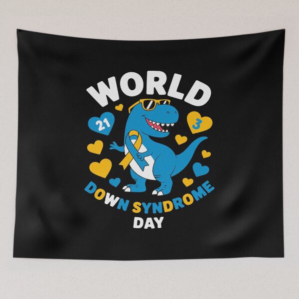 Item preview, World Down Syndrome Day Trisomy 21 Awareness Dinosaur designed and sold by Rrettgison.