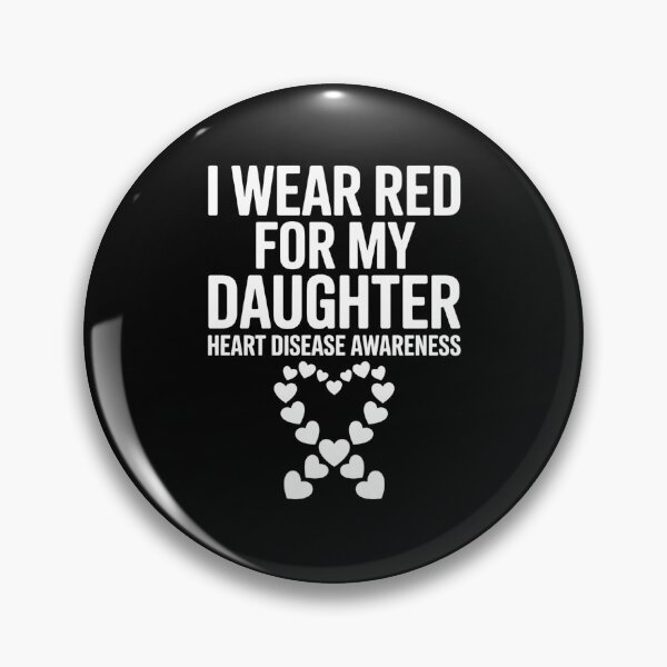 Item preview, I Wear Red for My Daughter CHD Congenital Heart Disease designed and sold by IdunayaStore.