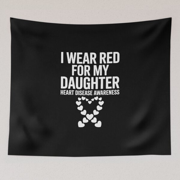 Item preview, I Wear Red for My Daughter CHD Congenital Heart Disease designed and sold by IdunayaStore.