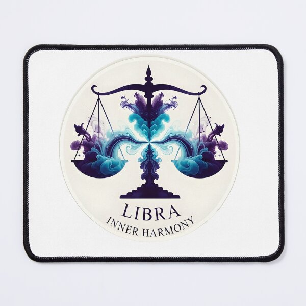 Item preview, Libra Air – Inner Harmony Sticker Sumi-e Ukiyo-e Watersplash ink Art designed and sold by blacksealstudio.