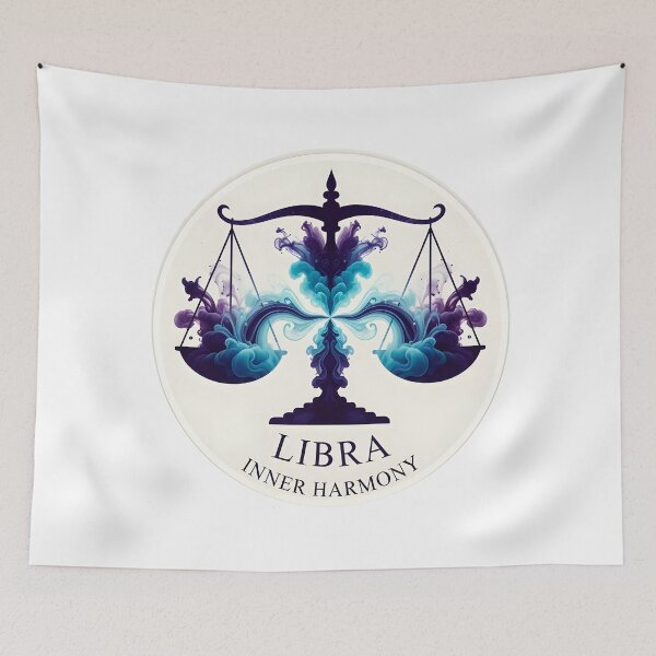 Item preview, Libra Air – Inner Harmony Sticker Sumi-e Ukiyo-e Watersplash ink Art designed and sold by blacksealstudio.