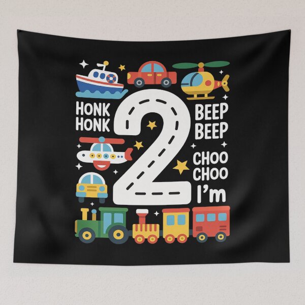 Item preview, Years Old Boys Girls Kids 2nd Birthday Transportation designed and sold by Rrettgison.