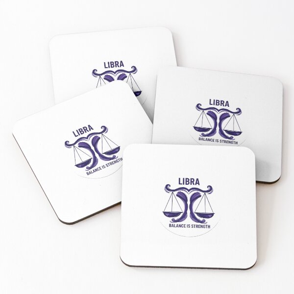 Item preview, Libra Zodiac – Balance Is Strength Sticker Sumi-e Ukiyo-e Watersplash ink Art designed and sold by blacksealstudio.
