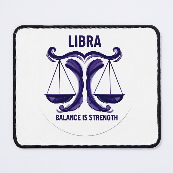 Item preview, Libra Zodiac – Balance Is Strength Sticker Sumi-e Ukiyo-e Watersplash ink Art designed and sold by blacksealstudio.