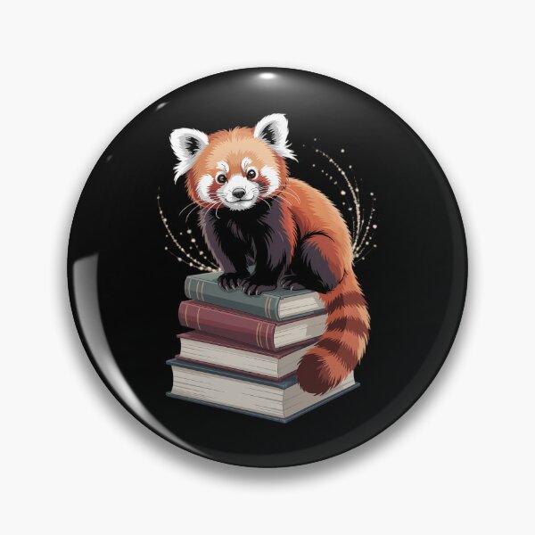 Item preview, Red Panda Books Lover Reading Bookworm designed and sold by IdunayaStore.