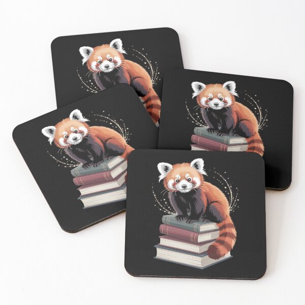 Item preview, Red Panda Books Lover Reading Bookworm designed and sold by IdunayaStore.