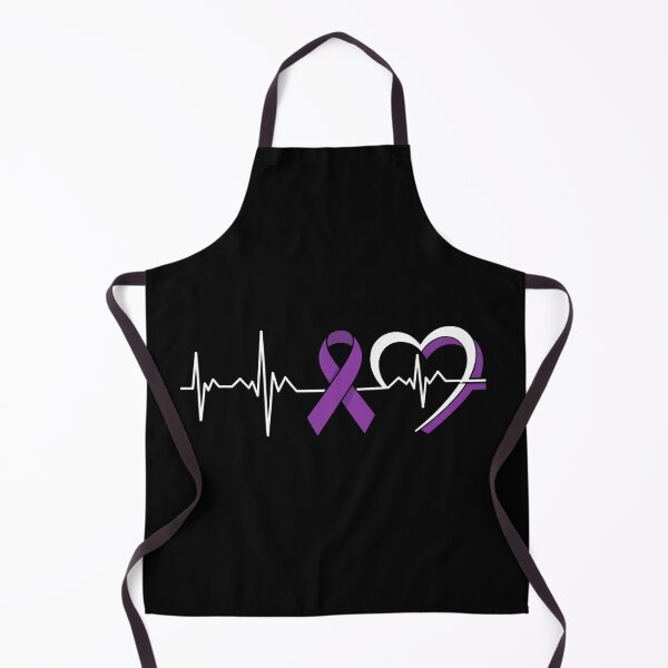 Item preview, Heartbeat Thymoma Cancer Warrior Awareness Purple Ribbon designed and sold by RonnasJackson.