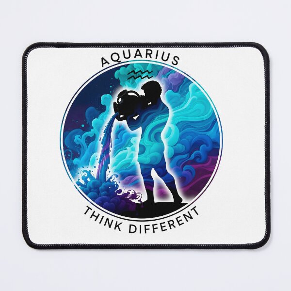 Item preview, Aquarius Air – Think Different Sticker Sumi-e Ukiyo-e Watersplash ink Art designed and sold by blacksealstudio.
