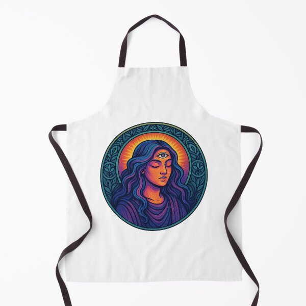 Item preview, Mystic Woman with Third Eye and Radiant Aura designed and sold by chromatalove.
