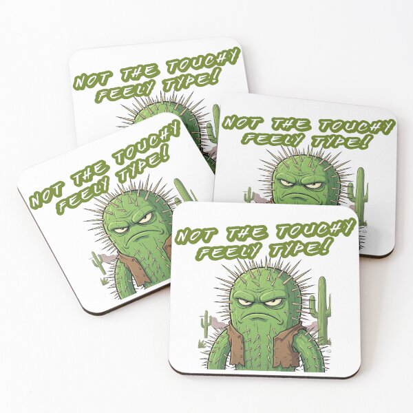 Item preview, Not the Touchy Feely Type Funny Cactus Cartoon designed and sold by FFPrints.