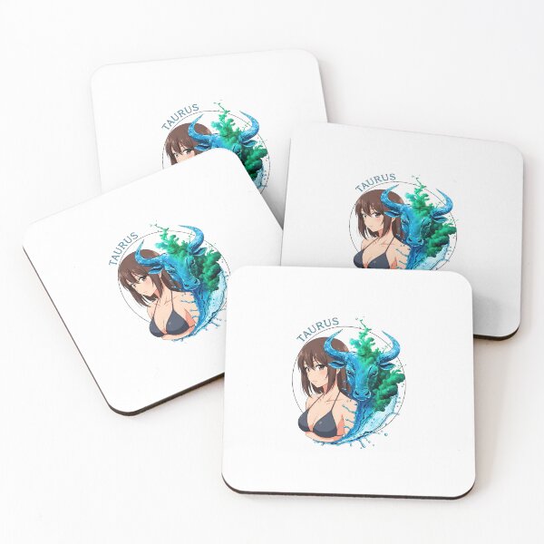 Item preview, Taurus Anime Zodiac Girl – Earth Sign Elegant Aesthetic Art Sumi-e Ukiyo-e Watersplash ink Art designed and sold by blacksealstudio.