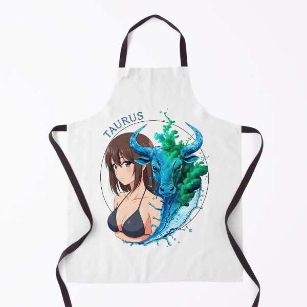 Item preview, Taurus Anime Zodiac Girl – Earth Sign Elegant Aesthetic Art Sumi-e Ukiyo-e Watersplash ink Art designed and sold by blacksealstudio.