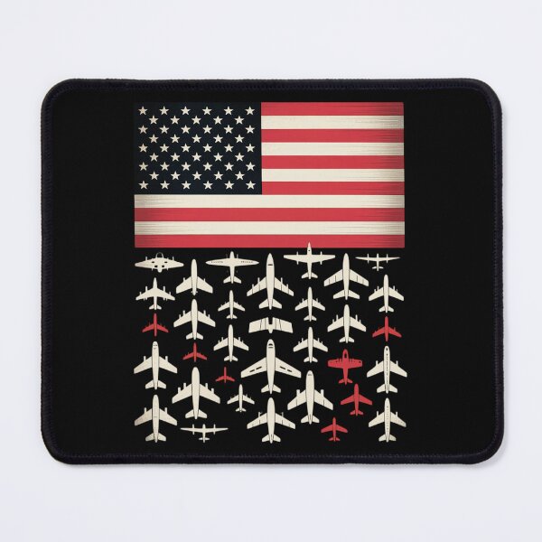 Item preview, Pilot Airplane American Flag Plane Aviation designed and sold by AmandasHastie.