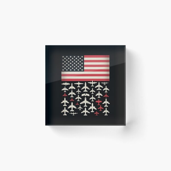 Item preview, Pilot Airplane American Flag Plane Aviation designed and sold by AmandasHastie.