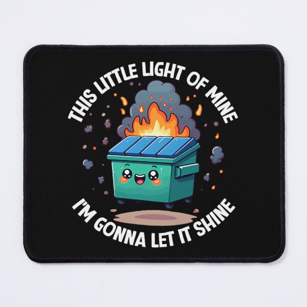 Item preview, Funny Dumpster Fire Anxiety Humor Mental Health designed and sold by tierryrincones.