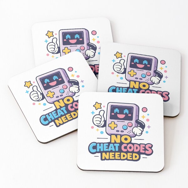 Item preview, No Cheat Codes Needed – Cute Retro Gamer Motivation Design designed and sold by PrintMastery.