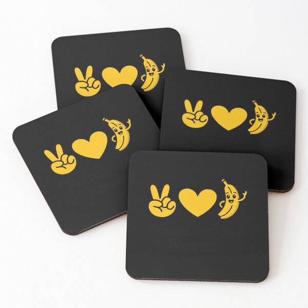 Item preview, Peace Love Bananas, Fresh Banana Gift for Fruit Lover Vegan designed and sold by AmandasHastie.