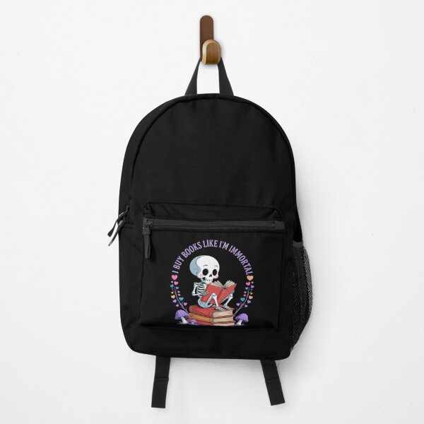 Item preview, I Buy Books Like I'm Immortal Reading Book Lover Skeleton designed and sold by Tatianamiobi.