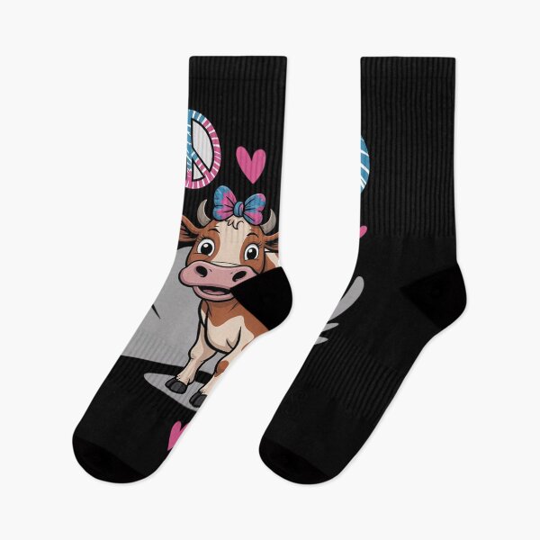 Item preview, Peace Love Cows Rainbow Vegan Farm Girl Veganism designed and sold by AmandasHastie.