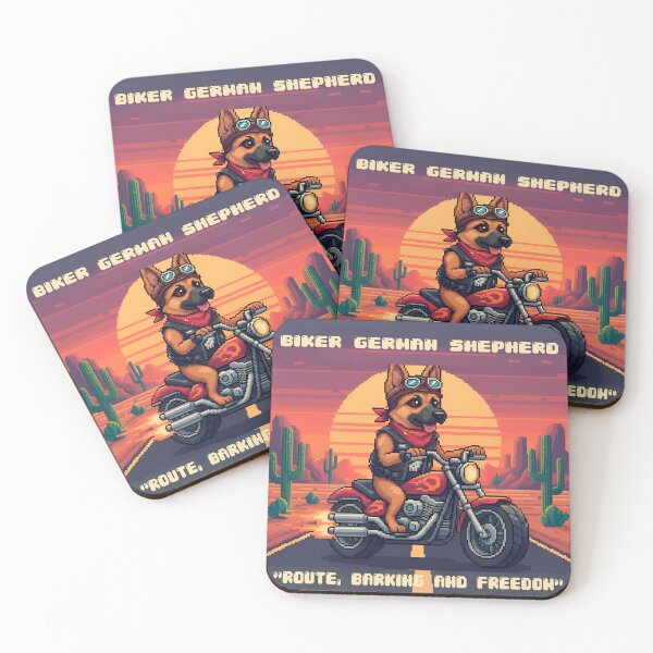 Item preview, Biker Germen Shepherd designed and sold by UrbanTRIP.