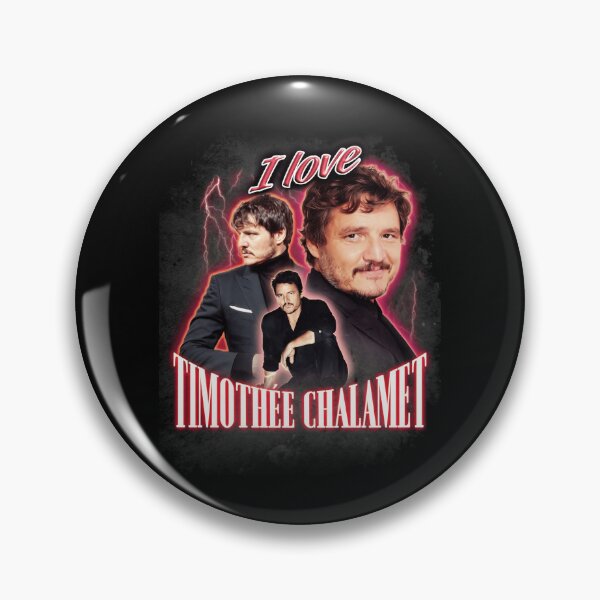 Item preview, I Love Timothee Chalamet Pedro Pascal Cursed Fan Collage  designed and sold by Shaunthesheep41.