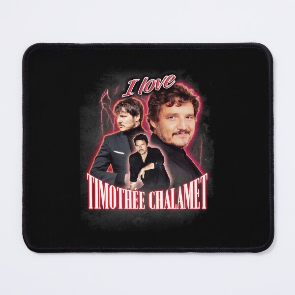 Item preview, I Love Timothee Chalamet Pedro Pascal Cursed Fan Collage designed and sold by Shaunthesheep41.