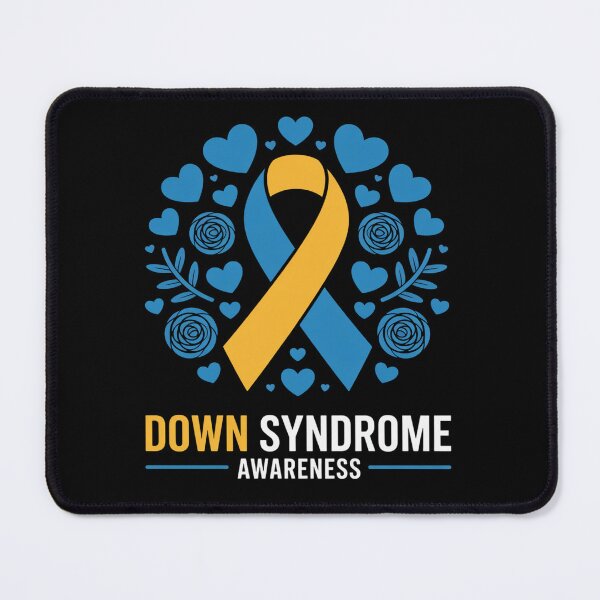 Item preview, World Down Syndrome Awareness Day Ribbon Hearts T21 March 21 designed and sold by RonnasJackson.