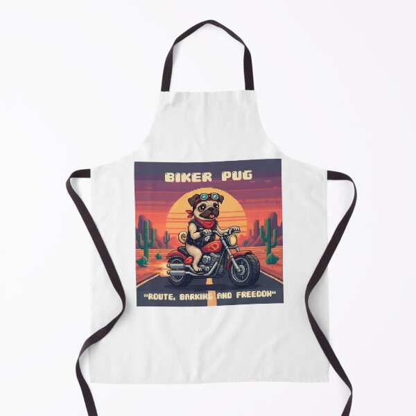 Item preview, Biker Pug designed and sold by UrbanTRIP.