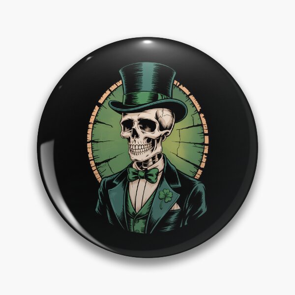Item preview, Skull Skeleton - Leprechaun St. Patrick's Day Saint Paddy's designed and sold by EllenJast.