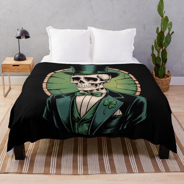Item preview, Skull Skeleton - Leprechaun St. Patrick's Day Saint Paddy's  designed and sold by EllenJast.
