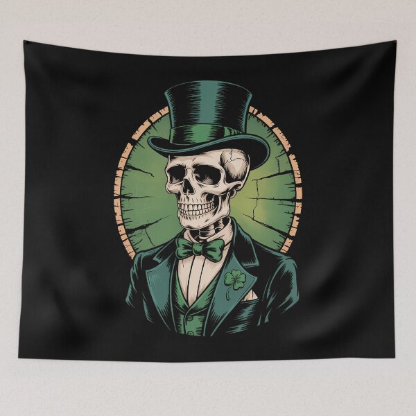 Item preview, Skull Skeleton - Leprechaun St. Patrick's Day Saint Paddy's  designed and sold by EllenJast.