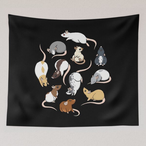 Item preview, Cute Rats Pattern designed and sold by tirwyeaeo45.