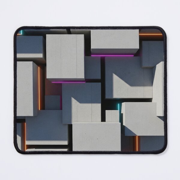 Item preview, Concrete Neon Blocks designed and sold by Kaleidoscope Print.