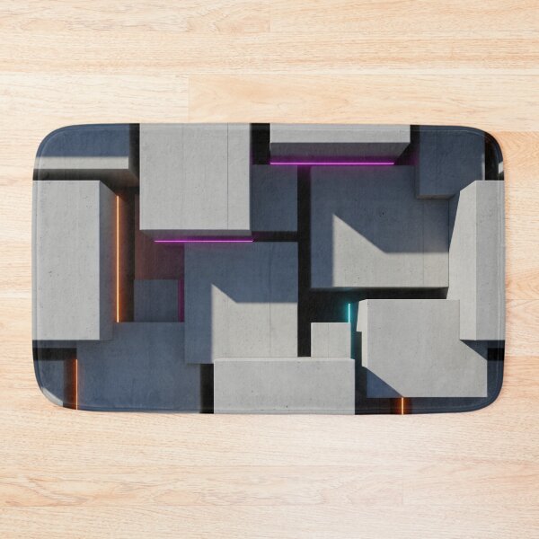 Item preview, Concrete Neon Blocks designed and sold by Kaleidoscope Print.