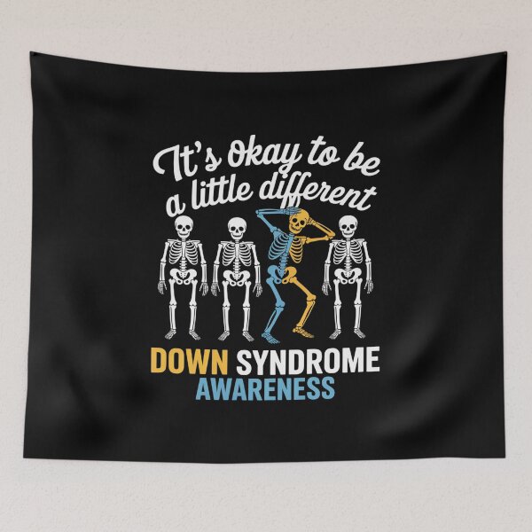 Item preview, World Down Syndrome Awareness Day Shirt Dabbing Kid Skeleton designed and sold by RonnasJackson.